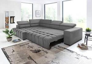 ROHOVÁ SEDAČKA, textil, šedá Livetastic - Sedací soupravy, Online Only