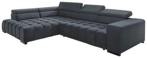 ROHOVÁ SEDAČKA, textil, tmavě šedá Livetastic - Sedací soupravy, Online Only