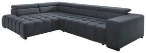 ROHOVÁ SEDAČKA, textil, tmavě šedá Livetastic - Sedací soupravy, Online Only
