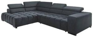 ROHOVÁ SEDAČKA, textil, tmavě šedá Livetastic - Sedací soupravy, Online Only