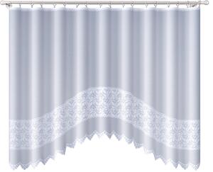 Dekorační oblouková krátká záclona VERONIKA bílá 300x150 cm MyBestHome