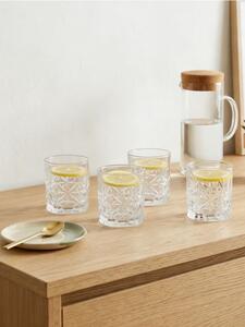 Sinsay - Sklenice s reliéfním vzorem 4 pack - clear