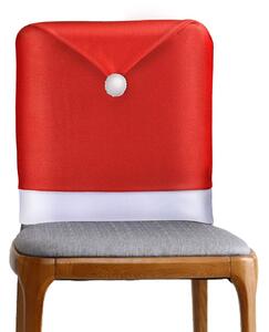 Tutumi, sváteční potah na židli Santa čepice 4 ks 380667, červená, CHR-00005