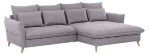 ROHOVÁ SEDAČKA, textil, světle šedá Livetastic - Sedací soupravy, Online Only