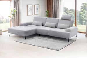 ROHOVÁ SEDAČKA, textil, světle šedá Livetastic - Sedací soupravy, Online Only