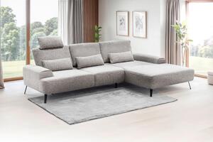 ROHOVÁ SEDAČKA, textil, béžová Livetastic - Sedací soupravy, Online Only