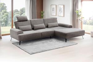 ROHOVÁ SEDAČKA, textil, šedavě hnědá Livetastic - Sedací soupravy, Online Only