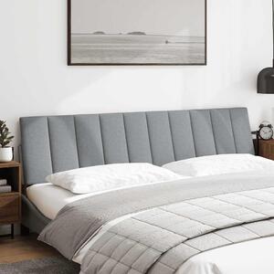 VidaXL Polštář na čelo postele Hanko textil [4019153] Barva: světle šedá, Velikost: 200 cm