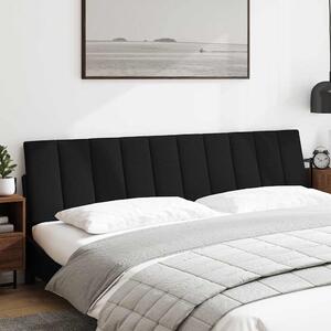 VidaXL Polštář na čelo postele Hanko textil [4019153] Barva: Černá, Velikost: 200 cm