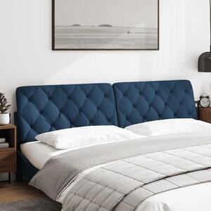 VidaXL Polštář na čelo postele textil [4019208] Barva: Modrá, Velikost: 200 cm
