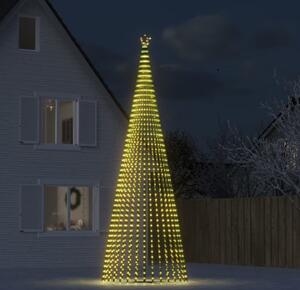 VidaXL LED vánoční stromek 1028 barevných LED diod [358065] Barva: Teplá bílá, Velikost: 500 cm