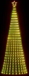VidaXL LED vánoční stromek 1028 barevných LED diod [358065] Barva: Teplá bílá, Velikost: 247 cm