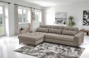 ROHOVÁ SEDAČKA, textil, světle hnědá Livetastic - Sedací soupravy, Online Only