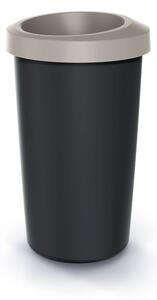 Prosperplast Odpadkový koš COMPACTO světle hnědý/černý, varianta 25 l