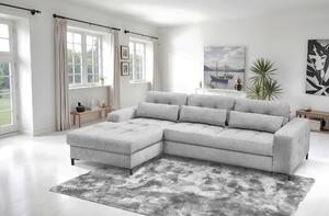 ROHOVÁ SEDAČKA, textil, světle šedá Livetastic - Sedací soupravy, Online Only