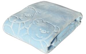Dětská deka MARIBEL modrá 80x110 cm typu španělské deky Mybesthome