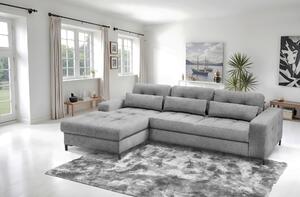 ROHOVÁ SEDAČKA, textil, šedá Livetastic - Sedací soupravy, Online Only