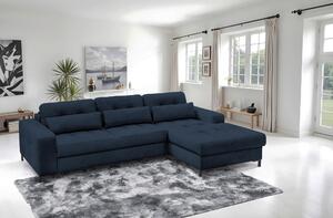 ROHOVÁ SEDAČKA, textil, tmavě modrá Livetastic - Sedací soupravy, Online Only