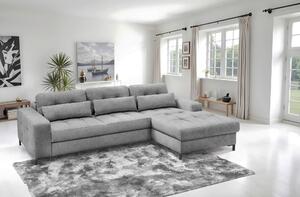 ROHOVÁ SEDAČKA, textil, šedá Livetastic - Sedací soupravy, Online Only