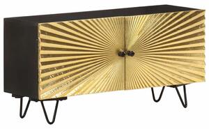 TV stolek 90 x 30 x 45 cm masivní mangovníkové dřevo 322681