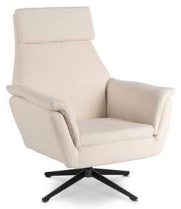 Vivaldi Otočné křeslo Terry bouclé béžové/černé