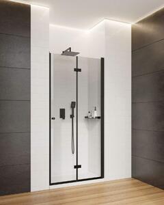 Aplomo Kerria Plus zalamovací sprchové dveře, black Rozměr sprch.dveří: 70cm