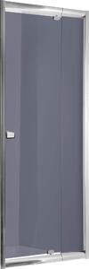 Deante Zoom, sklopné dveře do otvoru 78-90 x 185 cm, 5mm šedé sklo, chromový profil, KDZ_411D