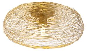 Designové stropní svítidlo zlatý ovál - Sarella