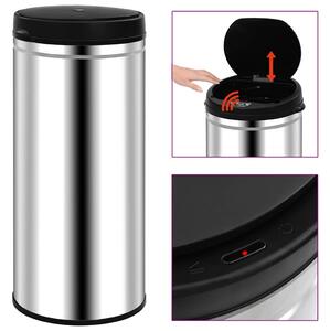 Odpadkový koš s automatickým senzorem 80 l nerezová ocel 322697
