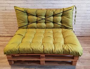 Paletový prošívaný sedák ALEX 120x80 cm, barva OLIVKA, Mybesthome