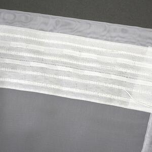 Dekorační krátká záclona se zirkony s řasící páskou MARTINE bílá 380x80 cm MyBestHome