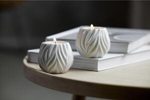 Morsø Porcelánový stojánek na čajovou svíčku Flame (sada 2 ks) White