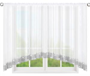 Dekorační krátká záclona se zirkony CHRISTINE bílá 300x150 cm nebo 400x150 cm MyBestHome Rozměr: 400x150 cm