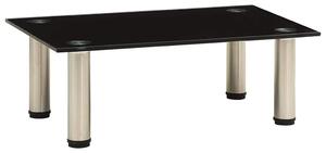 322758 TV Stand Black 40x35x17 cm Tempered Glass 322758