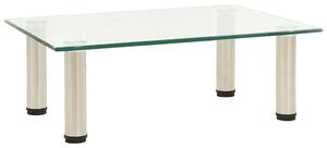 TV stolek průhledný 40 x 35 x 17 cm tvrzené sklo 322760
