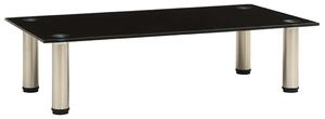 322761 TV Stand Black 60x35x17 cm Tempered Glass 322761