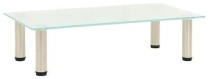 TV stolek mléčný 60 x 35 x 17 cm tvrzené sklo 322762