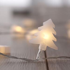 Dekorační světelný řetěz s vánočními stromečky 240 cm - 20 úsporných mikro LED