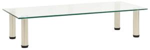 TV stolek průhledný 80 x 35 x 17 cm tvrzené sklo 322766