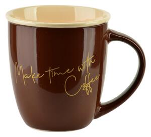 Mondex Porcelánový hrnek HENDIA 330 ml hnědý