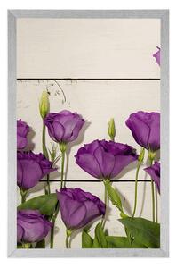 Plakát nádherné fialové květiny - 20x30 black