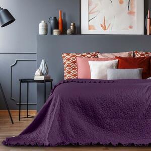 Přehoz na postel TULIA 220x240 cm fialová Mybesthome