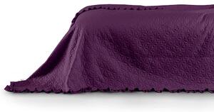 Přehoz na postel TULIA 220x240 cm fialová Mybesthome