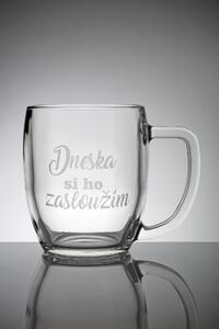 Sklenice - dneska si ho zasloužím Velikost: 0,5 l, Tip: 2, Balení: Bublinková fólie