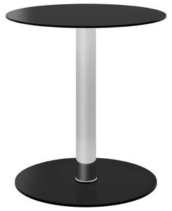 Konferenční stolek černý 40 cm tvrzené sklo 322781