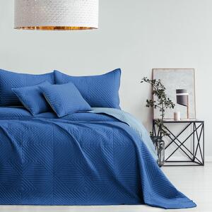 Přehoz na postel SOFTIES 220x240 cm tmavě modrá/světle modrá Mybesthome