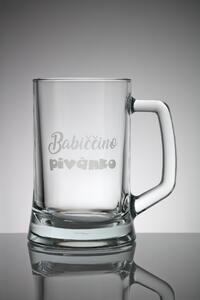 Sklenice - babiččino pivánko Velikost: 0,5 l, Tip: 1, Balení: Kartonová krabice +50kč