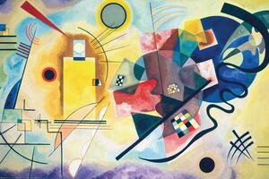 Plakát, Obraz - Wassily Kandinsky - Yellow, Red, Blue