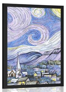 Plakát reprodukce Hvězdná noc - Vincent van Gogh