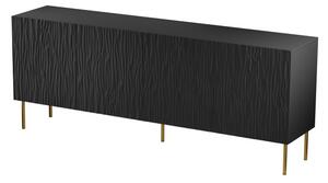 HALMAR Komoda Jungle 190 cm černá/zlatá